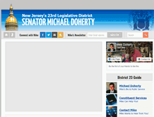 Tablet Screenshot of doherty.senatenj.com
