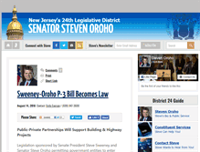Tablet Screenshot of oroho.senatenj.com